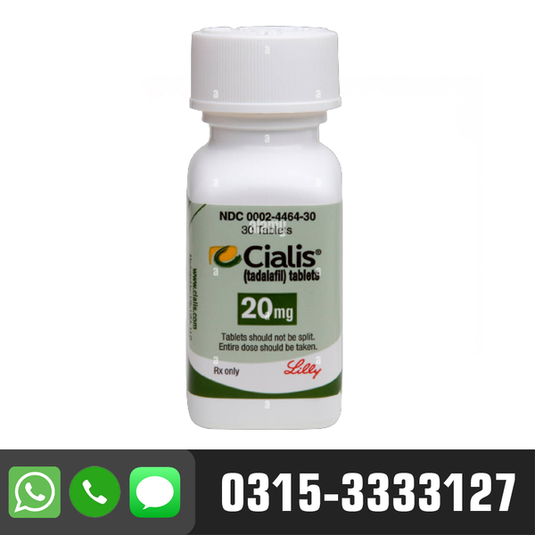 Cialis Tadalafil 20mg 30 Tablets in Pakistan