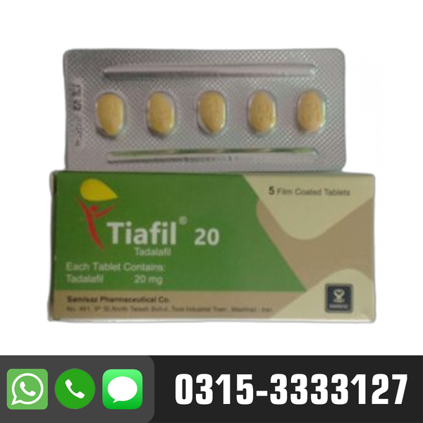 Tiafil Tadalafil 20mg Tablets in Pakistan