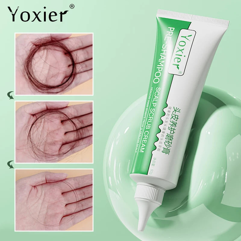 Pre-Shampoo Scalp Scrub Cream - Yoxier