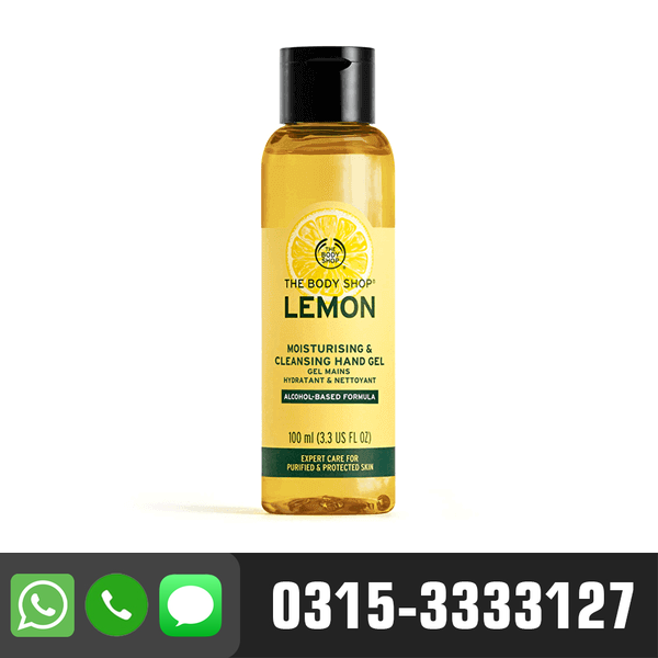 The Body Shop Lemon Moisturising and Cleansing Hand Gel in Pakistan